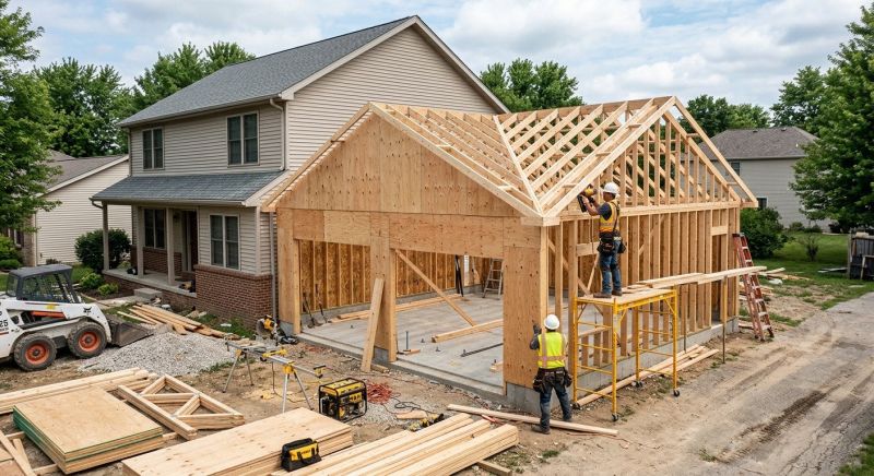 Attached Garage Construction in Pearland, TX