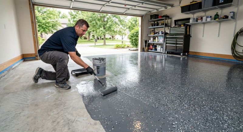Garage Floor Epoxy Installation in Charlotte, NC