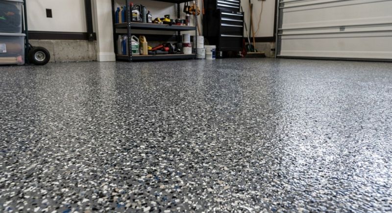 Speckled Garage Floor Painting in Charlotte, NC