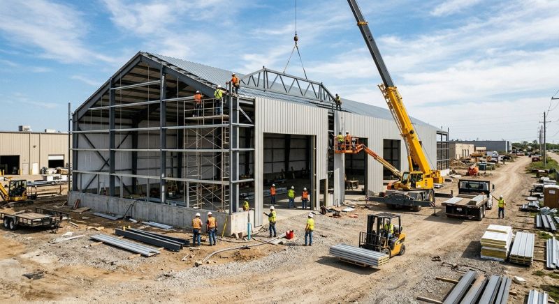 Warehouse Garage Construction in South Houston, TX